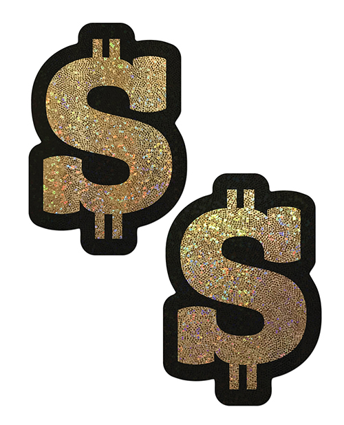 Pastease Glitter Dollar Sign - Gold O/S Pasties
