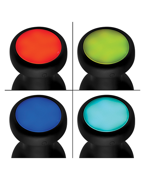 XR Bootysparks Silicone Vibrating Led Butt Plug - Small