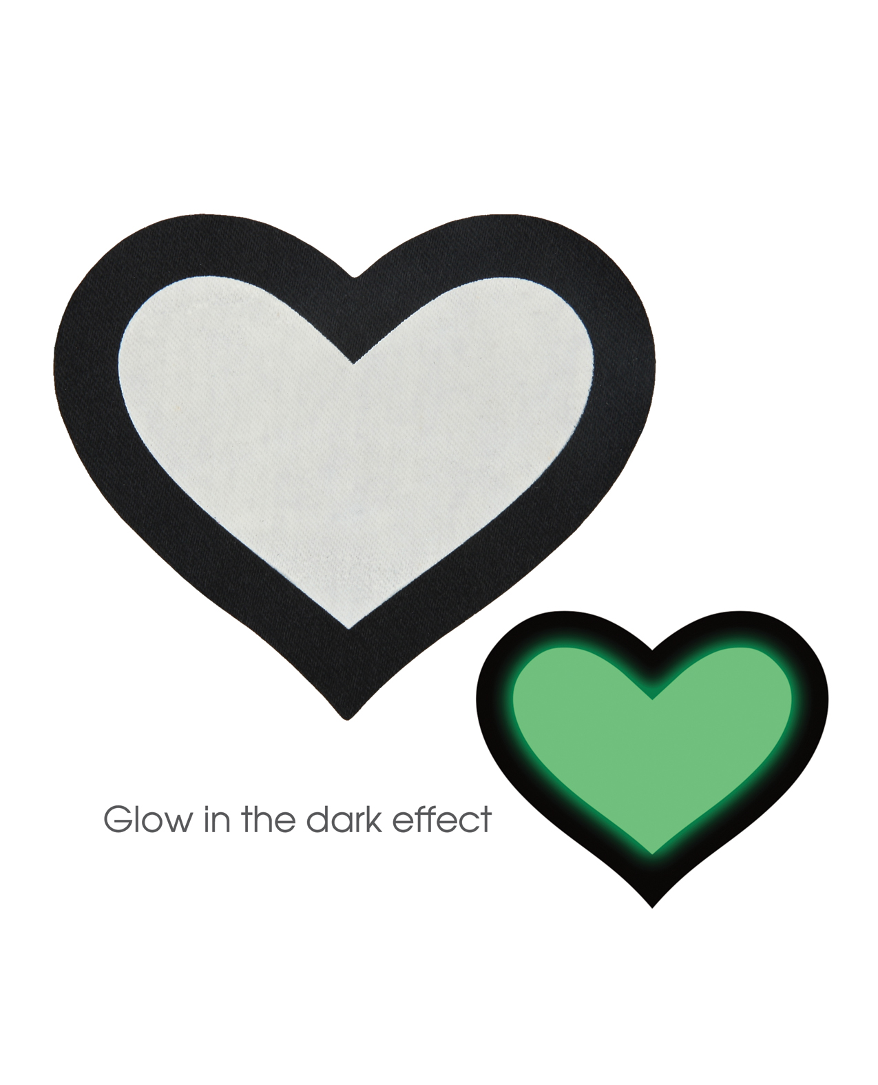 Peekaboos Glow In The Dark Hearts - Pack Of 2 Pasties