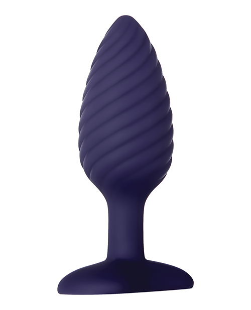Zero Tolerance Wicked Twister Anal Rechargeable Butt Plug - Purple