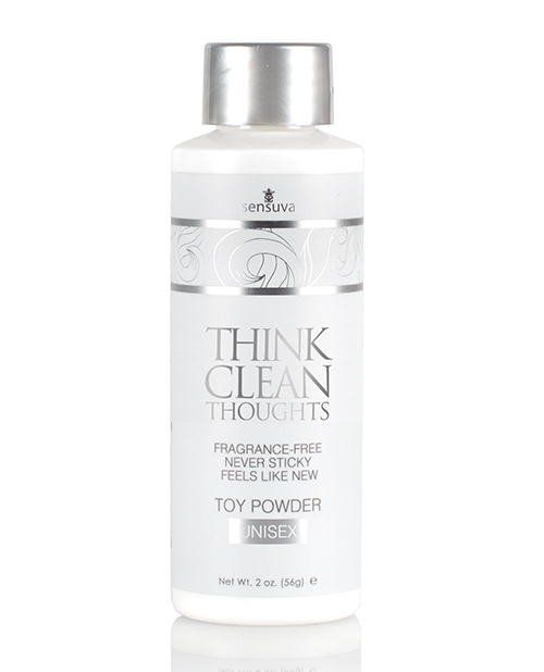 Sensuva Think Clean Thoughts Sex Toy Powder - 2 Oz Bottle - Senvl481