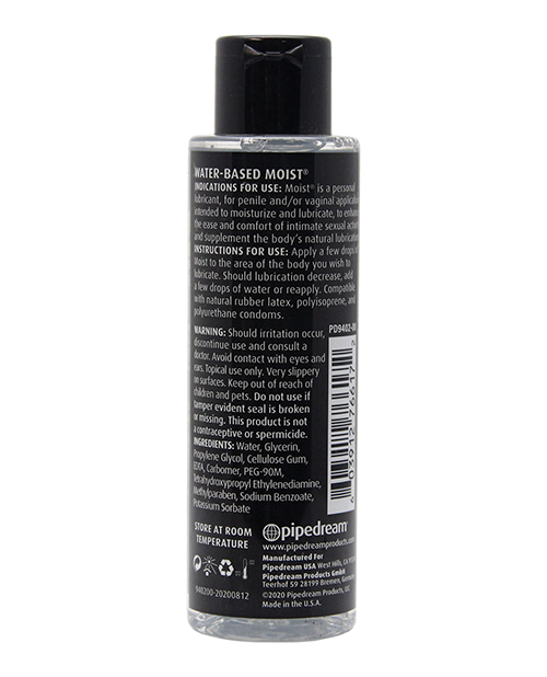 Pipedream Moist Backdoor Formula Water - Based Personal Lubricant - 4.4Oz