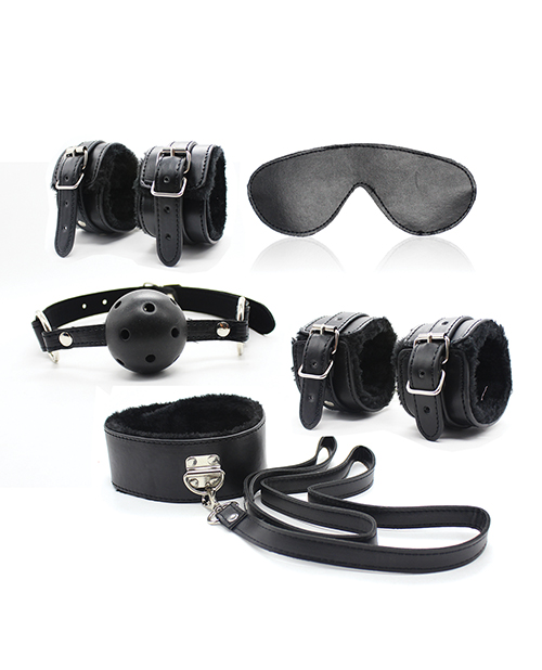 Plesur Fetish Everything Bondage 12 Piece Kit - Black