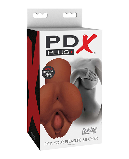 Pipedream Pdx Plus Pick Your Pleasure Stroker Masturbator - Brown