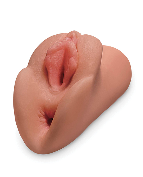 Pipedream Pdx Plus Perfect Pussy Double Stroker Masturbator - Tan