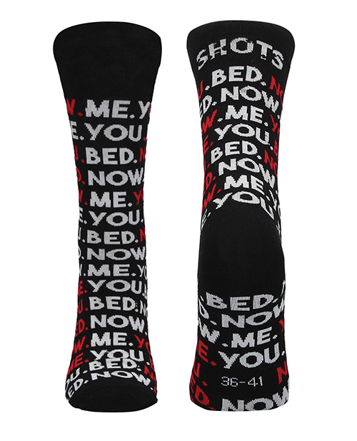 Shots Sexy Socks You, Me, Bed, Now - Male