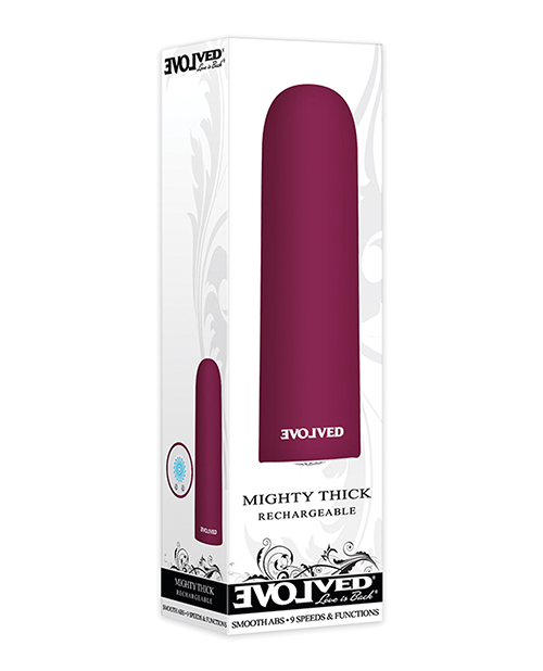 Evolved Mighty Thick Bullet Vibrator - Burgundy