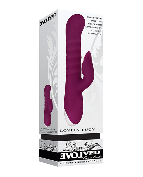 Evolved Lovely Lucy Rabbit Vibrator - Purple