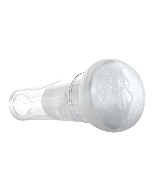 Zero Tolerance Sucking Good Rechargeable Vibrating Masturbator Stroker - White/Clear
