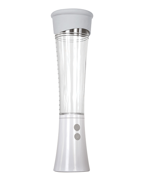 Zero Tolerance Sucking Good Rechargeable Vibrating Masturbator Stroker - White/Clear