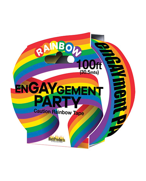 Hott Products Engaygement Rainbow Style Caution Tape