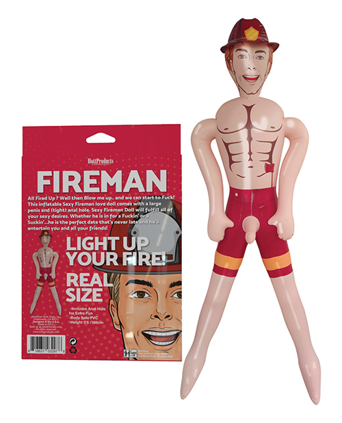 Hott Products Inflatable Party Sex Doll - Fireman