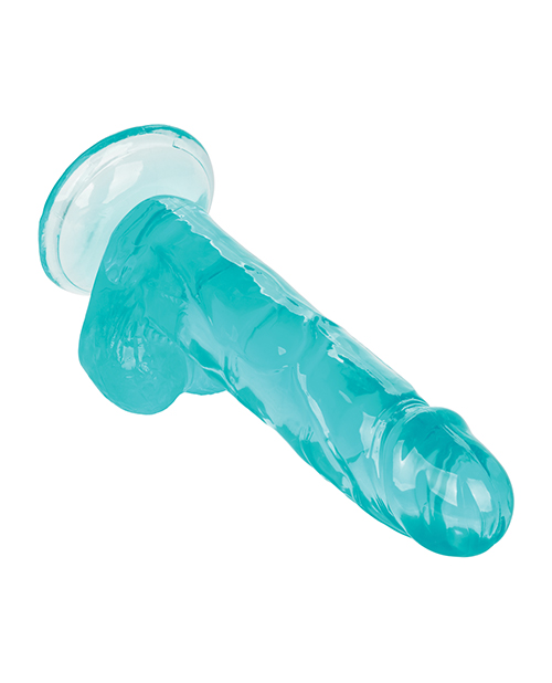 CalExotics Size Queen 6" Suction Cup Dildo - Blue