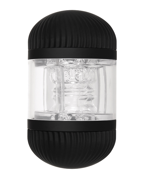 Zero Tolerance Double Decker Masturbator Stroker - Black/Clear