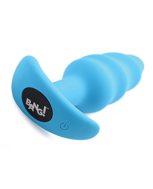 XR Bang! Vibrating Butt Plug With Remote Control - Blue