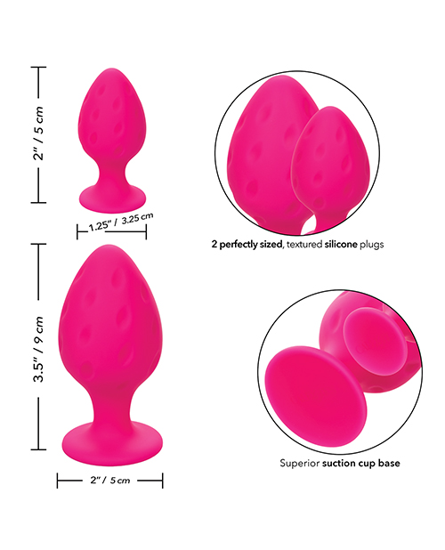CalExotics Cheeky Butt Plug - Pink