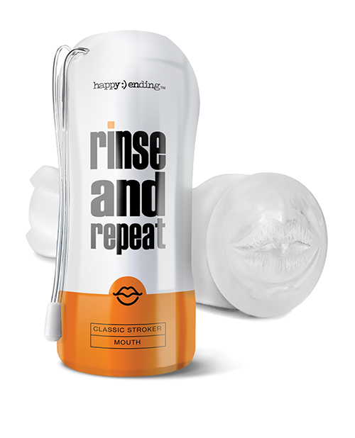 Global Novelties Rinse & Repeat Classic Mouth Masturbator Stroker