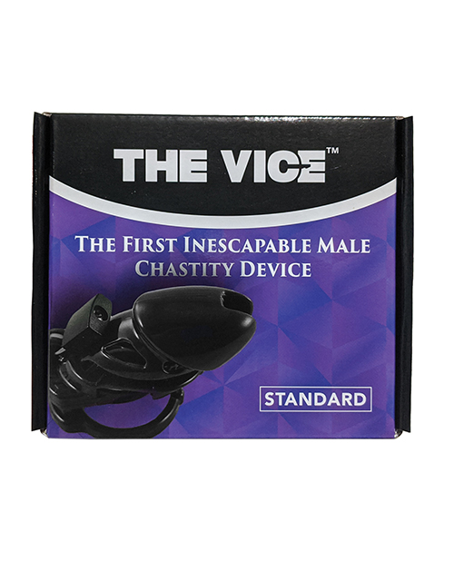 Locked In Lust The Vice Fetish Standard Cock Cage - Black