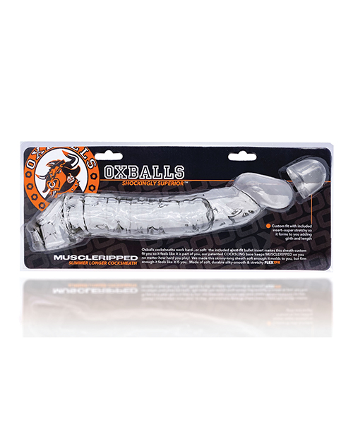 Oxballs Muscle Ripped Cock Sheath - Clear