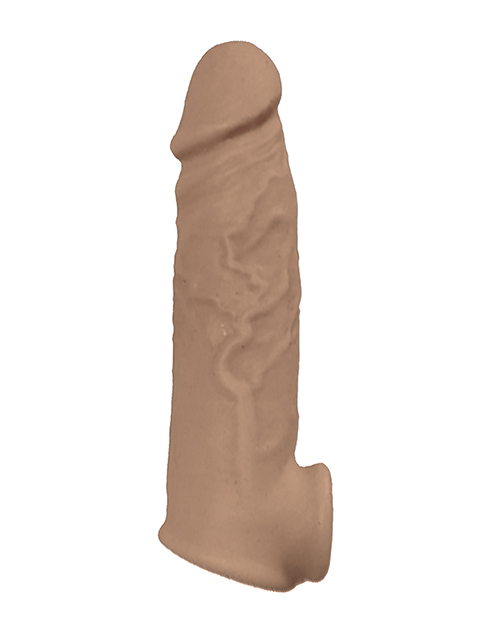Nasstoys Natural Realskin Vibrating Penis Xtender Extension - Brown