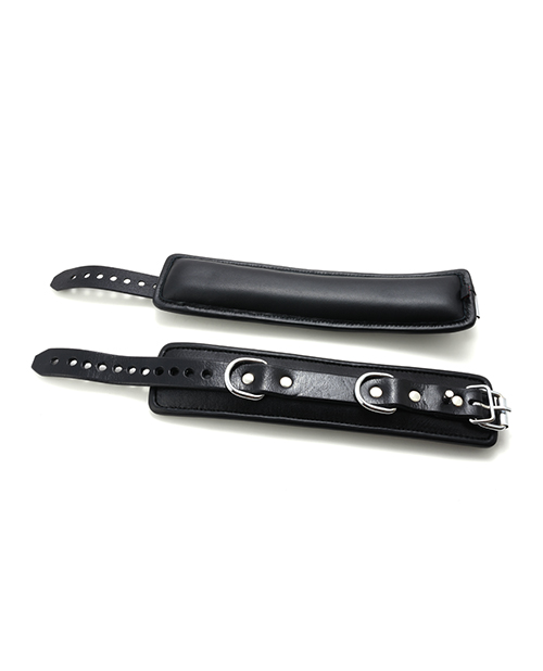 665 Fetish Padded Locking Ankle Restraint - Black