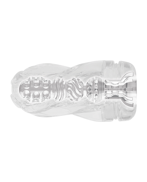 Zero Tolerance Swirl Masturbator Stroker - Clear/Blue