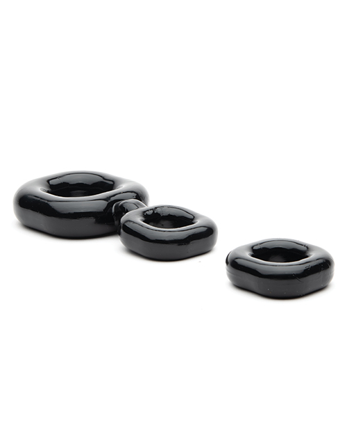 Sport Fucker Boner Cock Ring & Ball Combo Kit - Black