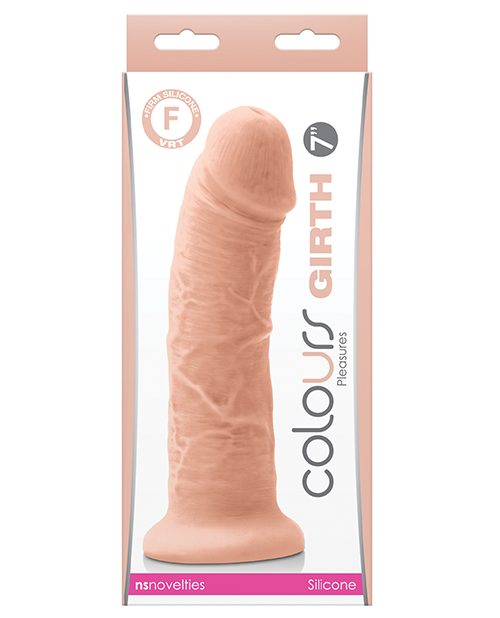 NS Novelties Colours Girth Realistic Dildo - White