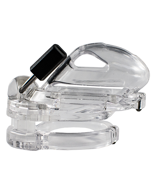 Locked In Lust The Vice Fetish Mini V2 Cock Cage - Clear