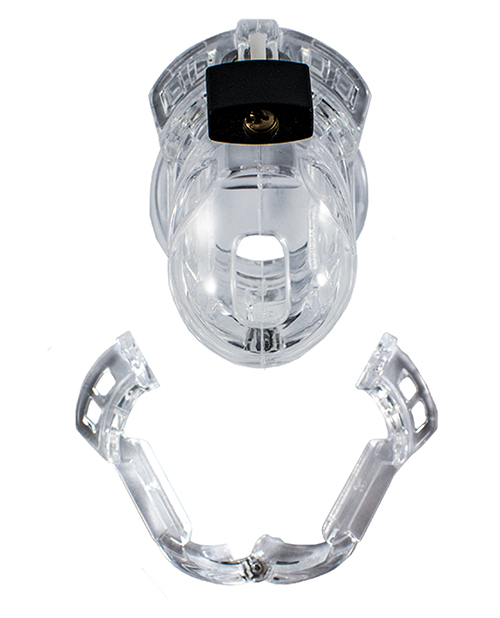 Locked In Lust The Vice Fetish Mini V2 Cock Cage - Clear