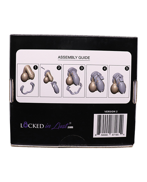 Locked In Lust The Vice Fetish Mini V2 Cock Cage - Clear