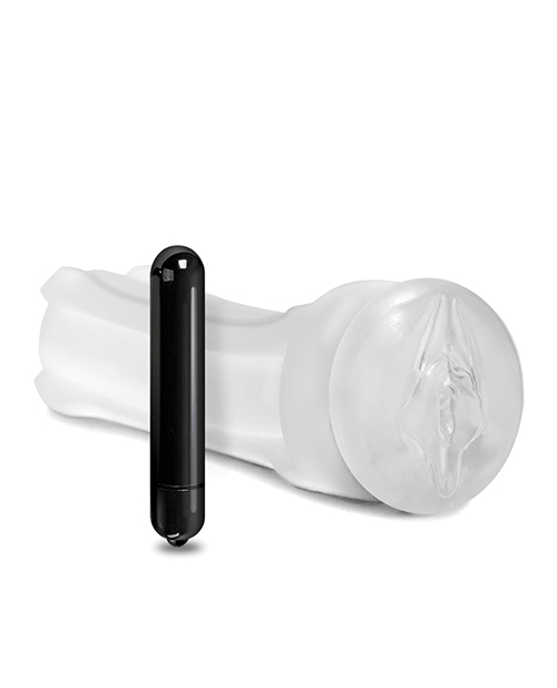 Global Novelties Shower Masturbator Stroker Vibrating Pussy - Clear