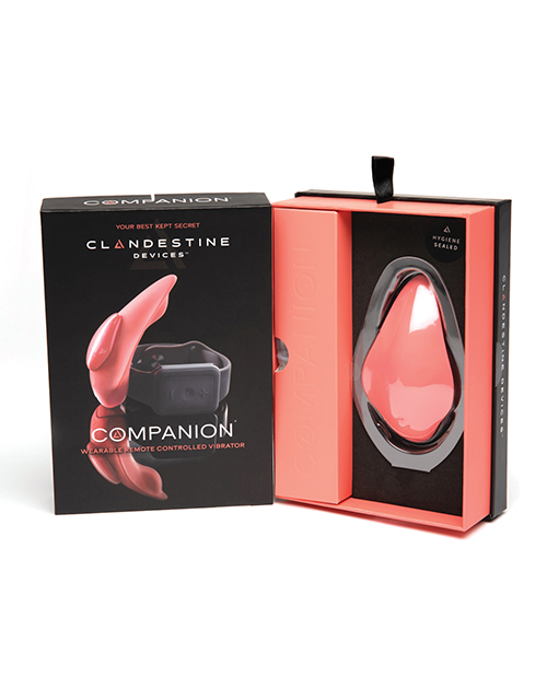 Clandestine Devices Companion Panty Vibrator With Wearable Remote - Coral