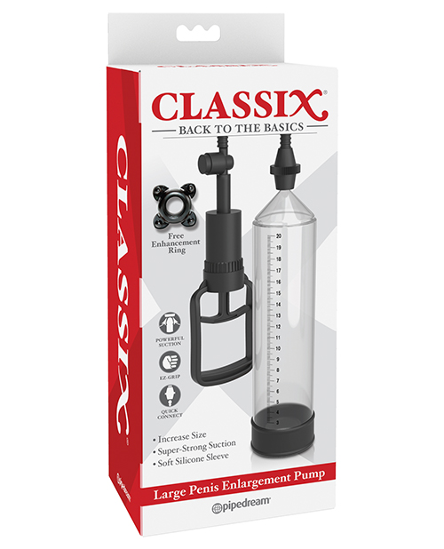 Pipedream Classix Large Penis Enlargement Pump - Clear