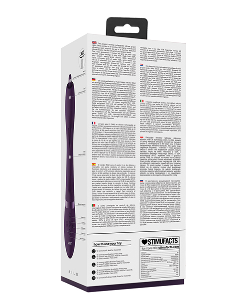 Shots Vive Nilo Rabbit Vibrator - Purple