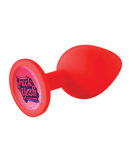 Icon Brands The 9's Booty Calls Fuck Yeah Butt Plug - Red