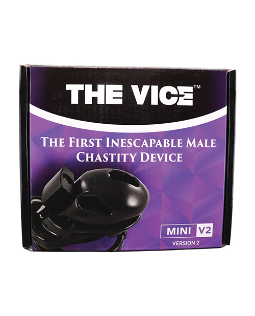 Locked In Lust The Vice Fetish Mini V2 Cock Cage - Black