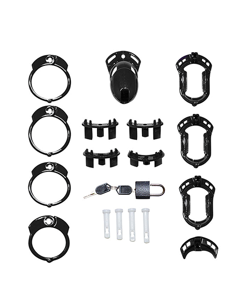 Locked In Lust The Vice Fetish Mini V2 Cock Cage - Black