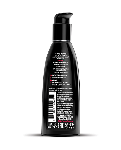 Wicked Sensual Care Water Based Personal Lubricant - 2 Oz Cherry