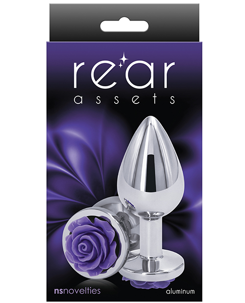 NS Novelties Rear Assets Medium Butt Plug - Purple Rose