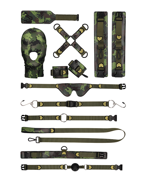 Shots Ouch Army Fetish Bondage Restraint Kit