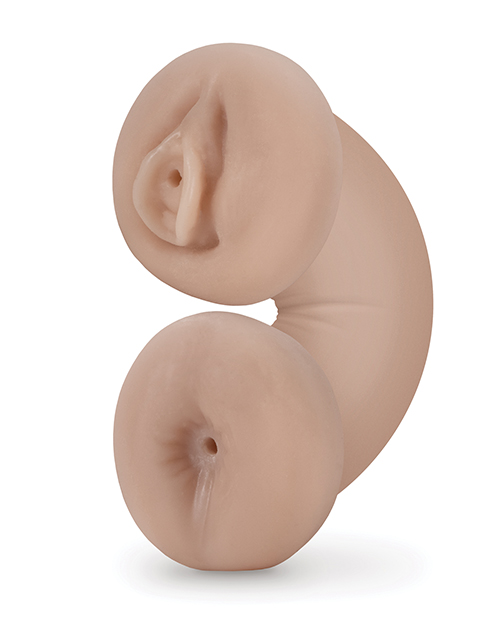 Blush M For Men Soft And Wet Double Trouble Glow In The Dark Masturbator Stroker - Ivory