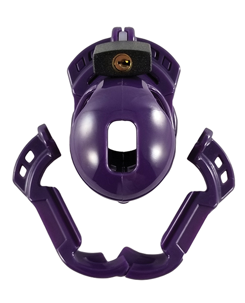 Locked In Lust The Vice Fetish Mini V2 Cock Cage - Purple