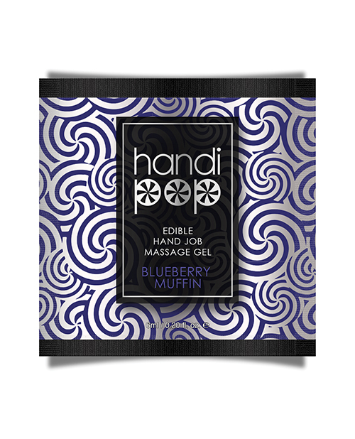 Sensuva Handipop Hand Job Massage Gel Single Use Packet - 6 Ml Blueberry Muffin