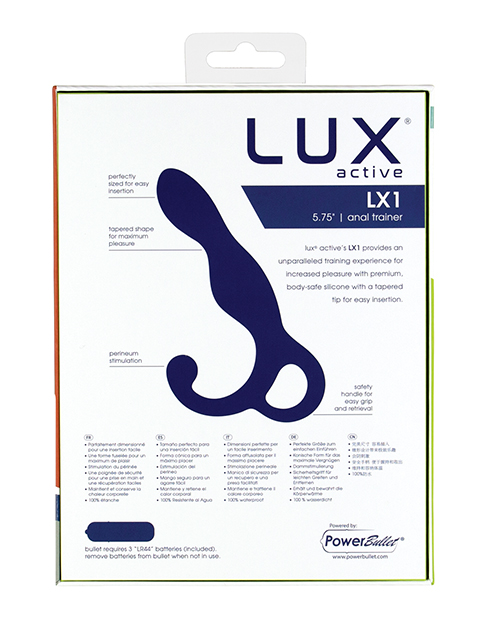 BMS Lux Active Lx1 5.75" Silicone Anal Trainer - Dark Blue