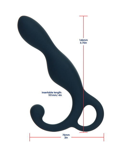 BMS Lux Active Lx1 5.75" Silicone Anal Trainer - Dark Blue