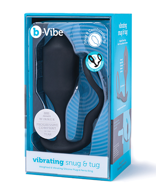 B-Vibe Vibrating Snug & Tug Xl - Black