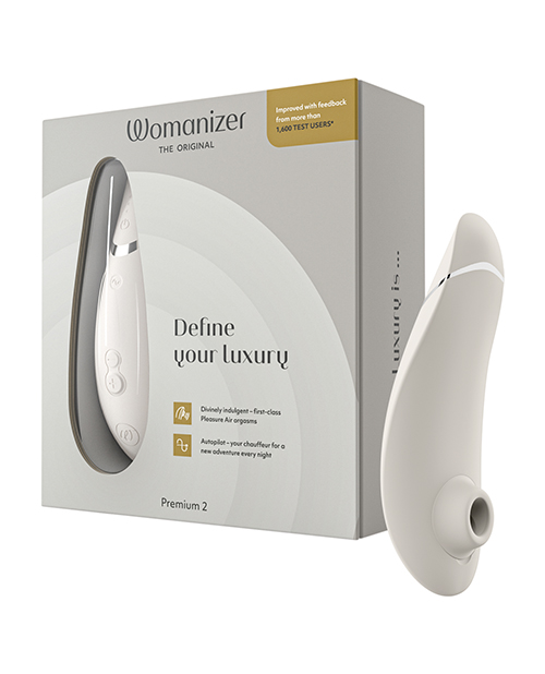 Womanizer Premium 2 Clit Sucker Vibrator - Gray