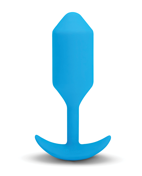 B-Vibe Vibrating Snug Plug - Blue Large