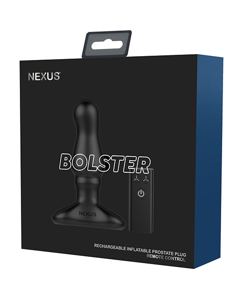 Nexus Bolster Butt Plug With Inflatable Tip - Black